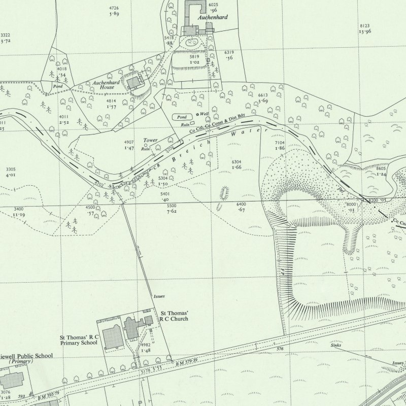 Addiewell No.1 Mine - 1:2,500 OS map c.1959, courtesy National Library of Scotland