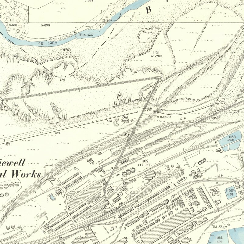 Addiewell No.4 Pit - 25" OS map c.1895, courtesy National Library of Scotland
