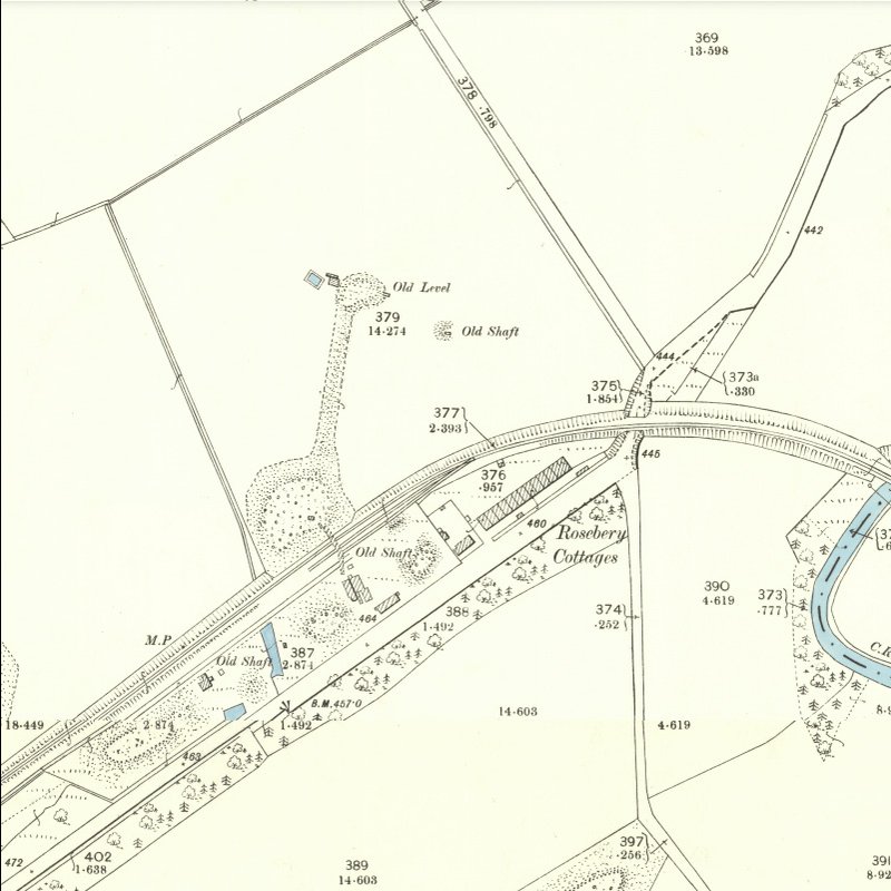 Easter Breich Coal Mine - 25" OS map c.1895, courtesy National Library of Scotland