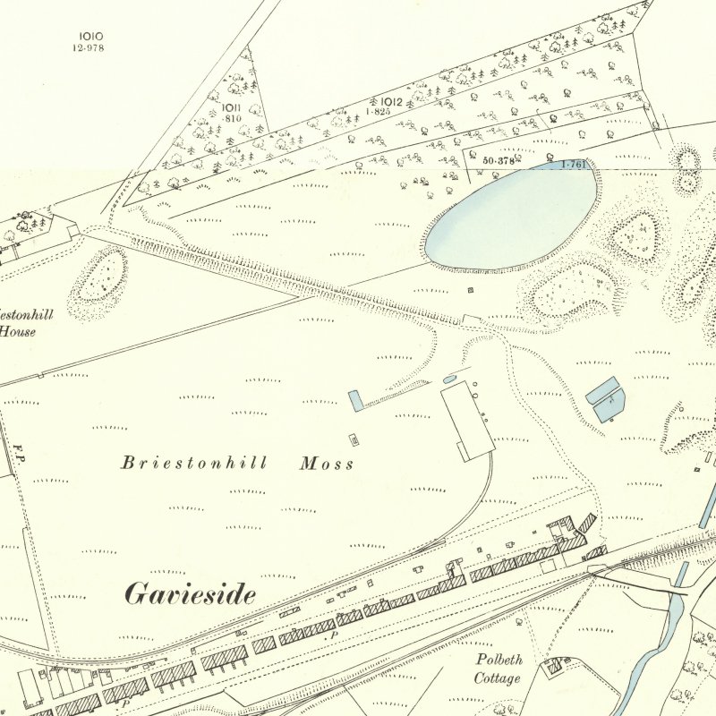 Gavieside No.1 Pit - 25" OS map c.1895, courtesy National Library of Scotland