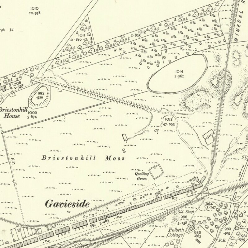 Gavieside No.1 Pit - 25" OS map c.1907, courtesy National Library of Scotland