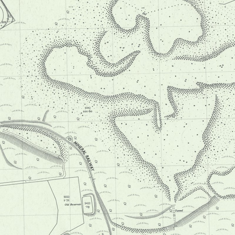 Greendykes South Mine - 1:2,500 OS map c.1953, courtesy National Library of Scotland