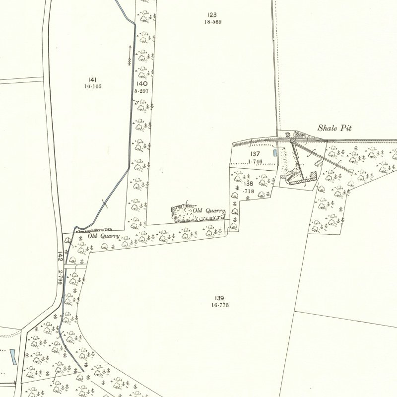 Philpstoun No.4 (Grey) Mine & Quarry - 25" OS map c.1896, courtesy National Library of Scotland