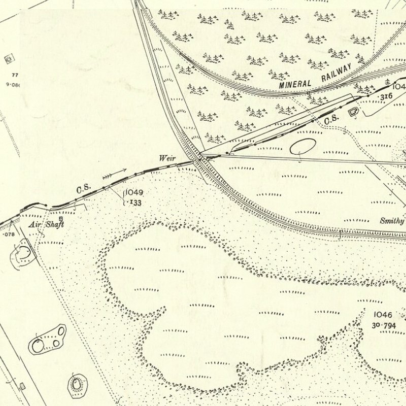 Pumpherston No.4 Mine - 25" OS map c.1907, courtesy National Library of Scotland