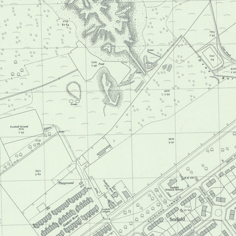 Seafield No.1 Mine - 1:2,500 OS map c.1959, courtesy National Library of Scotland