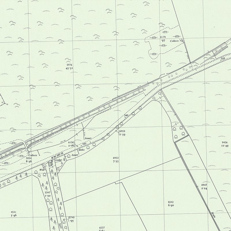 Westwood Row - 1:2,500 OS map c.1959, courtesy National Library of Scotland