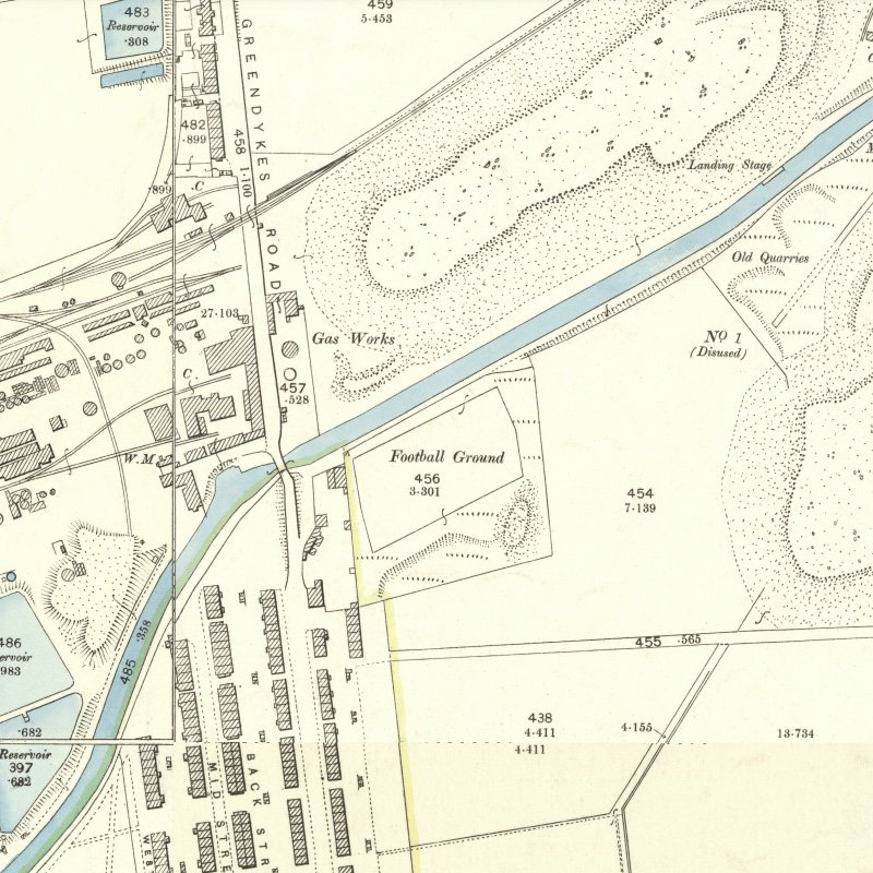 Broxburn: Buchan (or Poynter) Oil Works - 25" OS map c.1897, courtesy National Library of Scotland