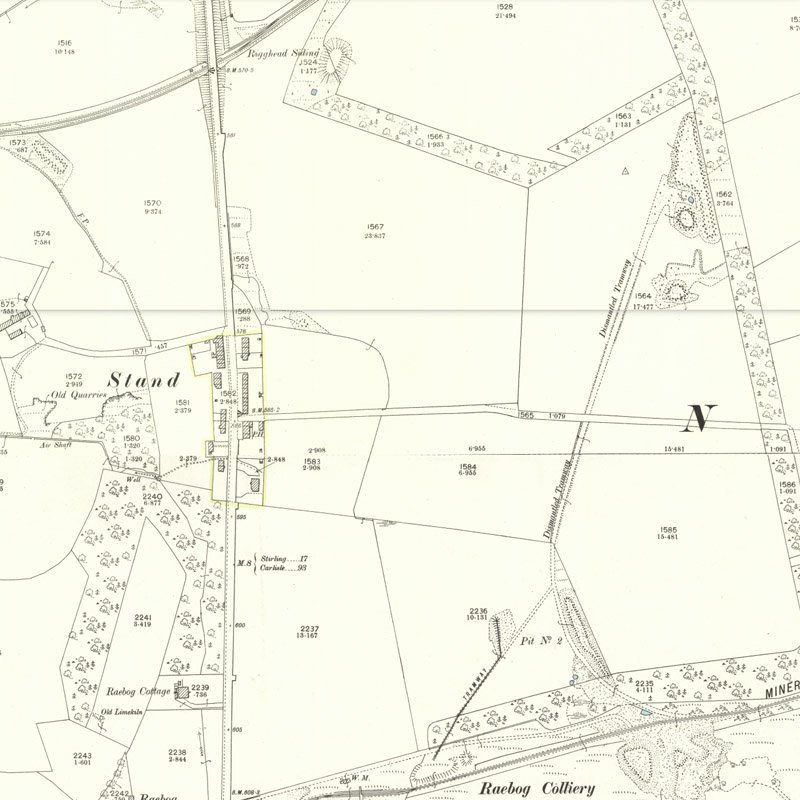 Stand Oil Works - 25" OS map c.1898, courtesy National Library of Scotland